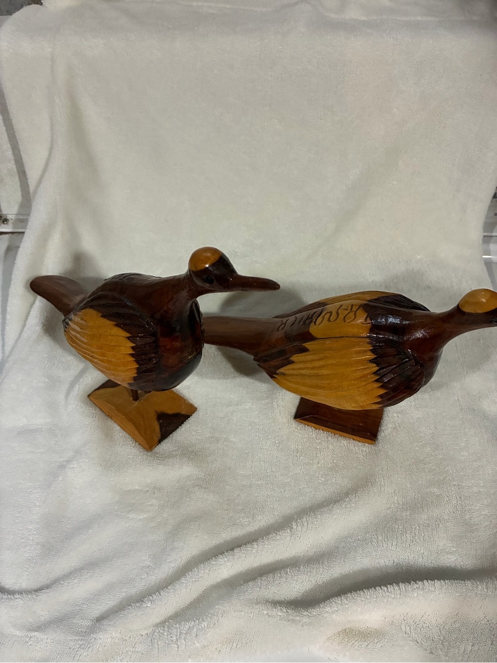 Vintage Hand-Carved Wooden Jamaican birds